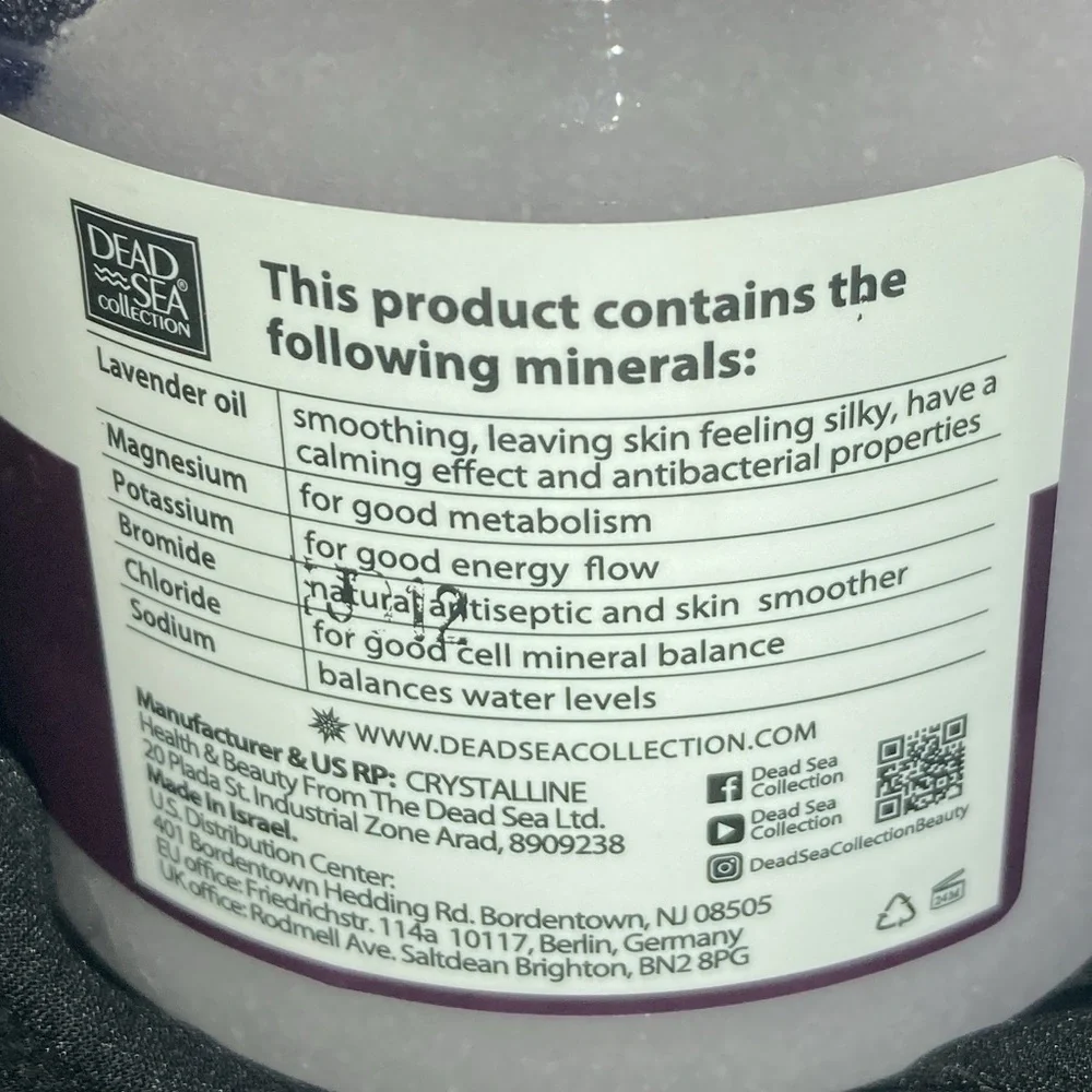 DEAD SEA COLLECTION LAVENDER SALT SCRUB